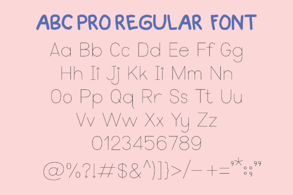 Abc Pro Tracing Dot Font PNG with transparent background - Preview 2