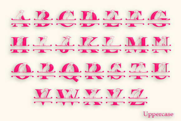 Archie Monogram Font font preview - 3