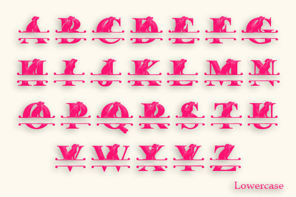Archie Monogram Font font preview - 4