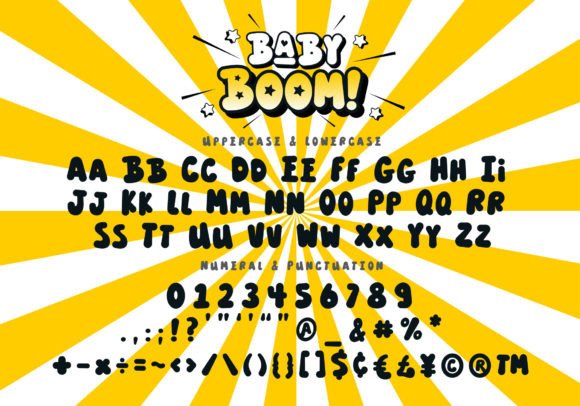Baby Boom Font - Preview 6