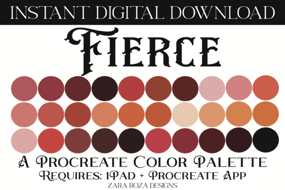 Fierce Procreate Color Palette