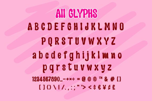 Home of Love Font PNG with transparent background - Preview 1