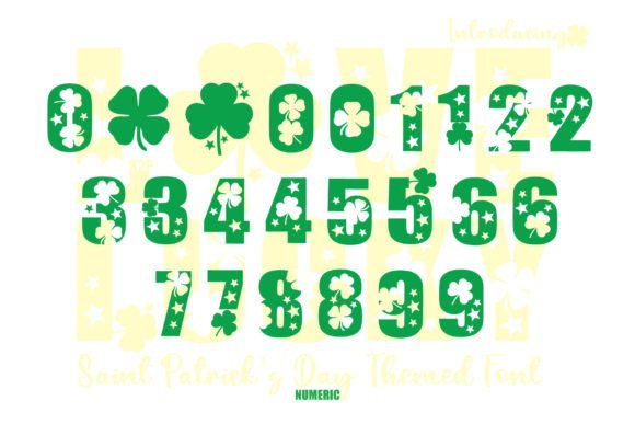 Love Lucky Font PNG with transparent background - Preview 3