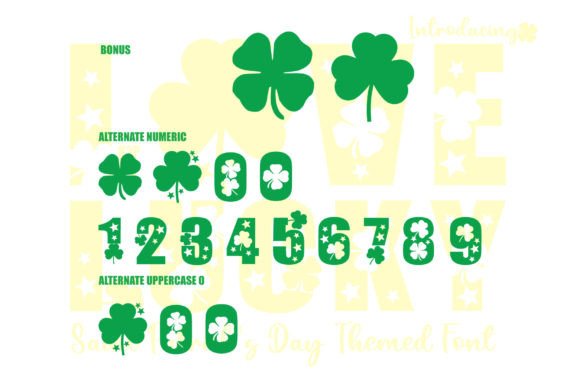 Love Lucky Font PNG with transparent background - Preview 5