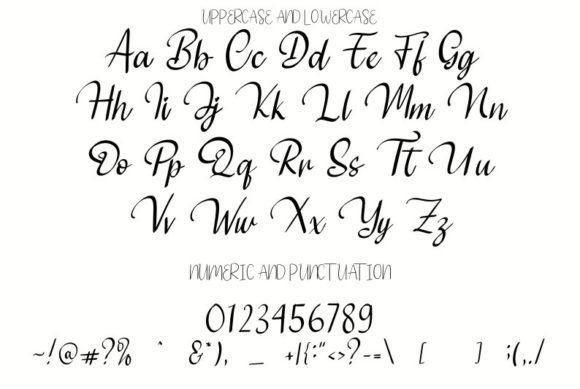 Love Perfume Font PNG with transparent background - Preview 3