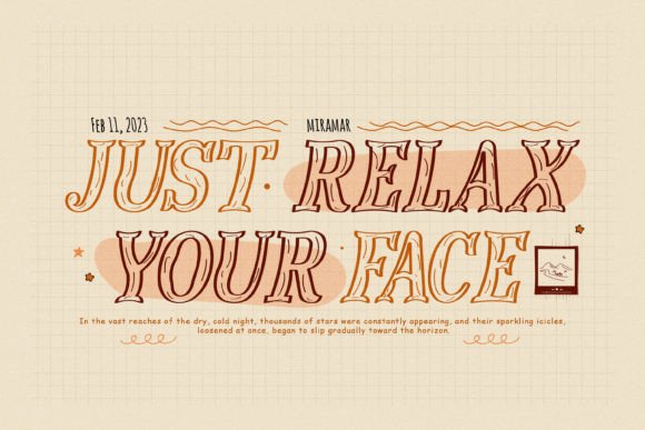 Miramar Font font preview - 1