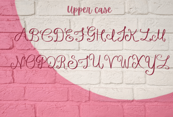Poppy Love Font PNG with transparent background - Preview 1