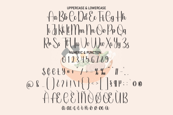 Ramen Font PNG with transparent background - Preview 4