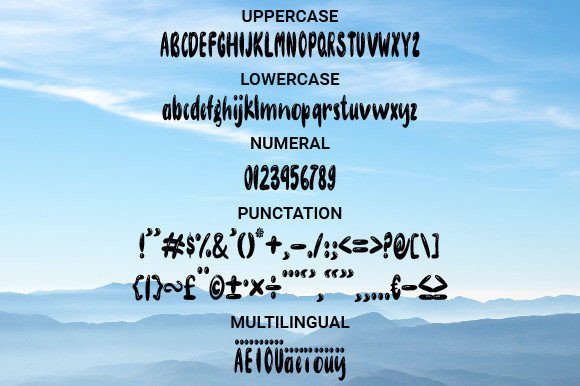 Sand Hill Font PNG with transparent background - Preview 3