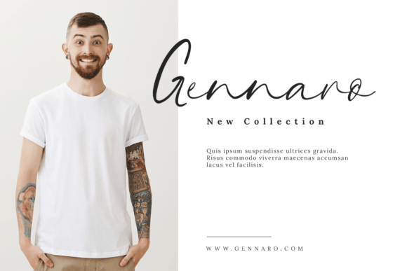 Savannah Signature Font PNG with transparent background - Preview 3