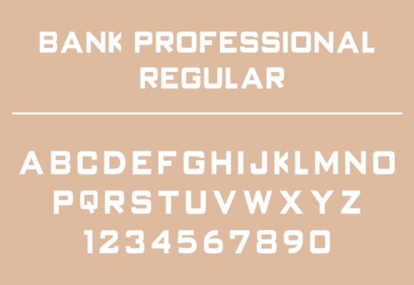 Bank Professional Regular Font - Preview 1