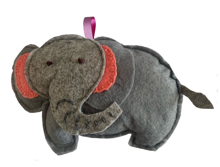 Easy Elephant Mobile Felt Soft Toy