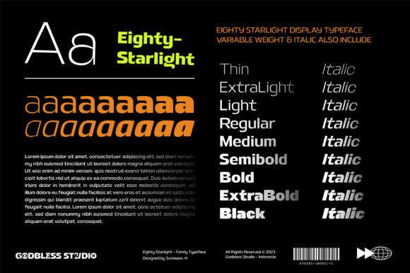 Eighty Starlight Font - Preview 5