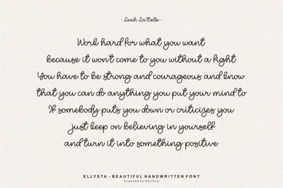 Ellysta Font - Preview 3