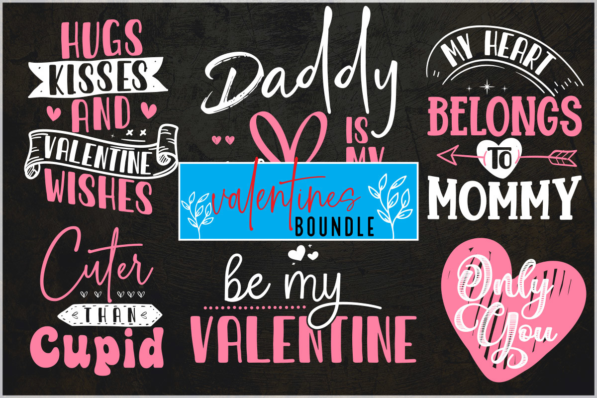 Happy Valentine's Day Bundle Graphic by gfxrokey · Creative Fabrica