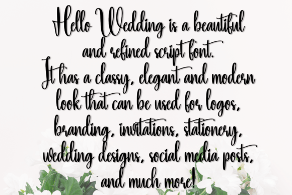 Hello Wedding Font - Preview 5