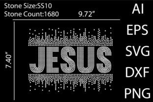 Jesus Rhinestone Templates Design