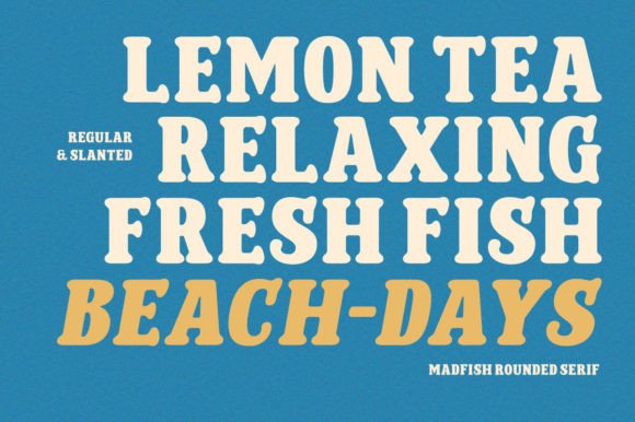 Madfish Typeface Font PNG with transparent background - Preview 4