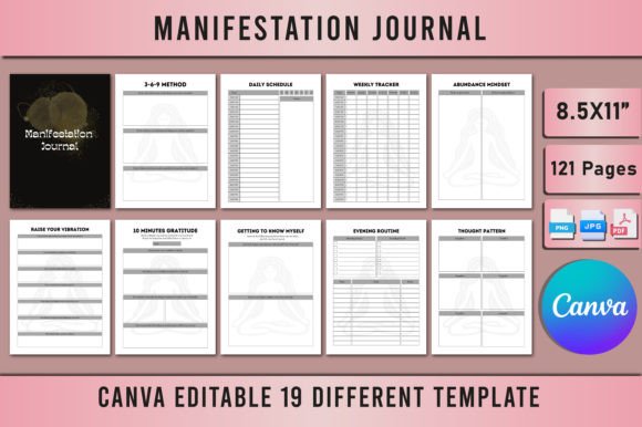 Manifestation Journal 369 Method Canva