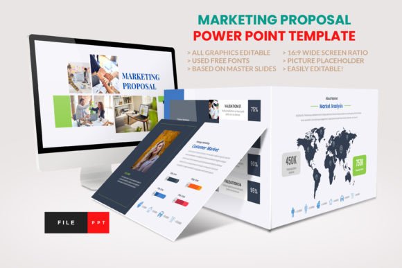 Preview of Marketing Proposal Power Point Template business report presentation template