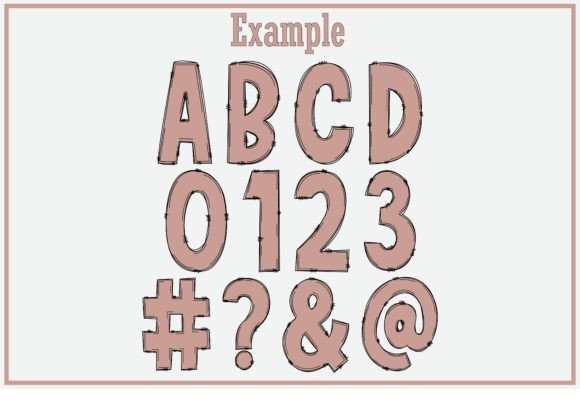 Neutral Alphabet Font PNG with transparent background - Preview 1