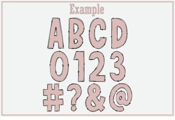 Neutral Alphabet Font PNG with transparent background - Preview 2