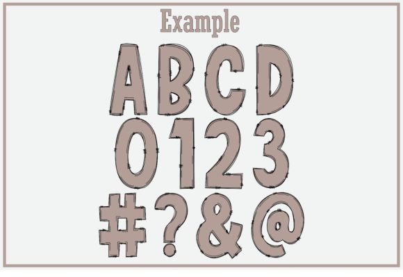 Neutral Alphabet Font PNG with transparent background - Preview 5