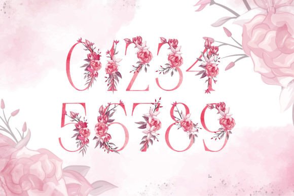 Rose Valentine Font PNG with transparent background - Preview 2