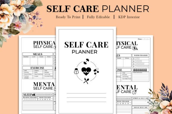 Self Care Planner Graphic by Hurairagraphics · Creative Fabrica