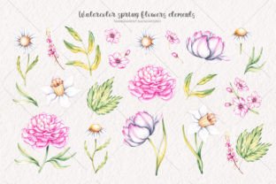 Watercolor Spring Flowers PNG Graphic by Sasha Kondr · Creative Fabrica