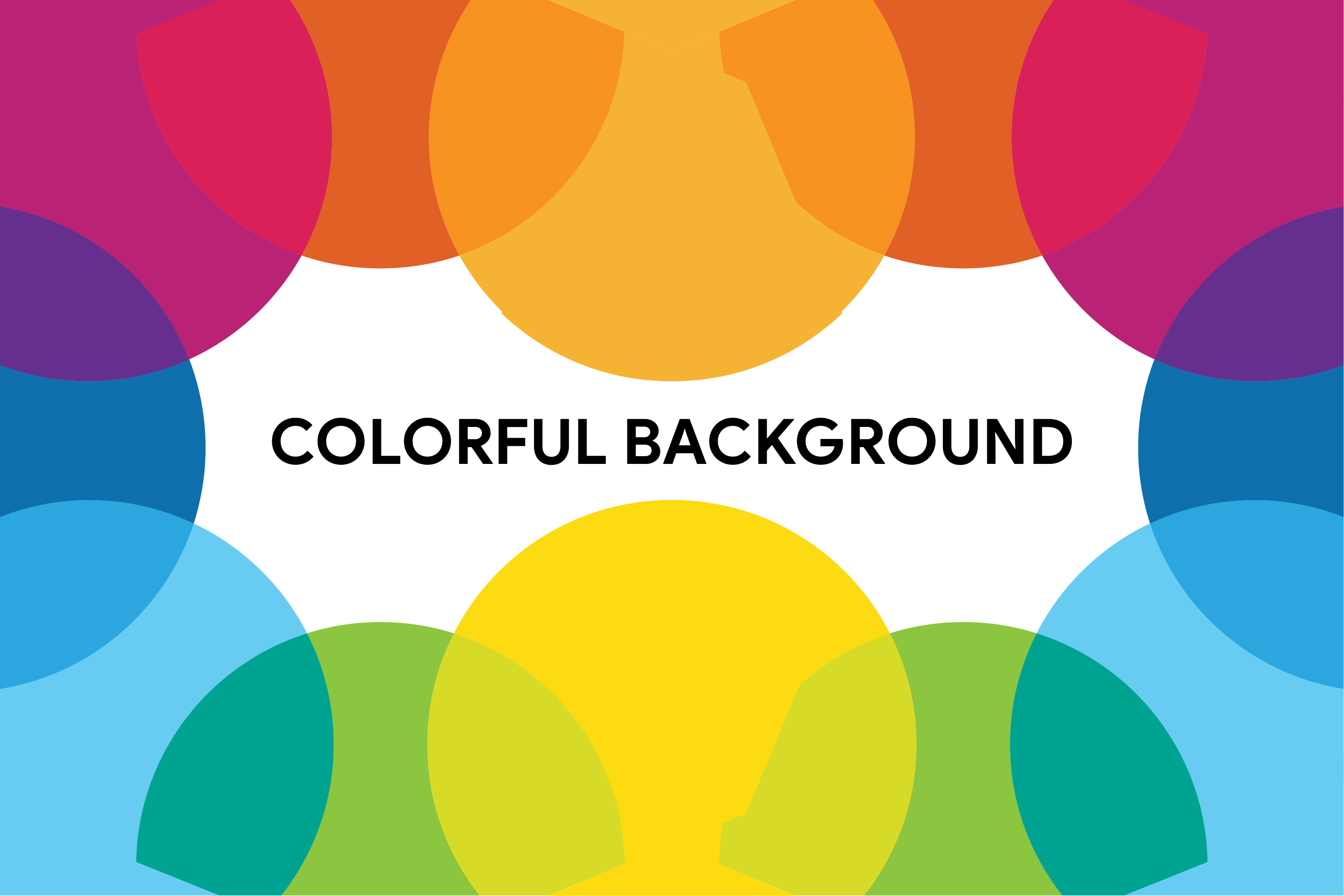 Colorful Half Circle Background Graphic by noory.shopper · Creative Fabrica