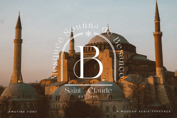 Amstine Font - Preview 2
