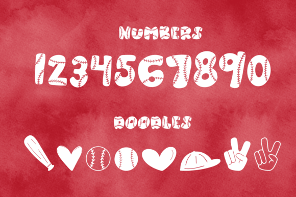 Baseball Bats Font - Preview 2