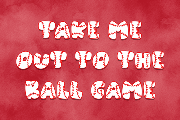 Baseball Bats Font - Preview 3