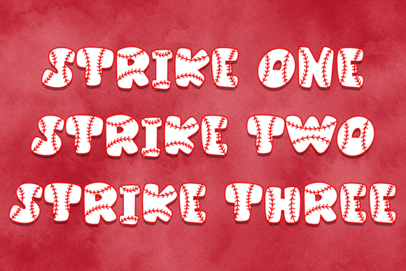 Baseball Bats Font - Preview 4