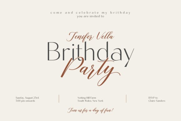 Bloesbury Font - Preview 1