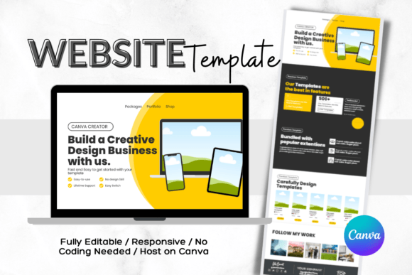Canva Website Template