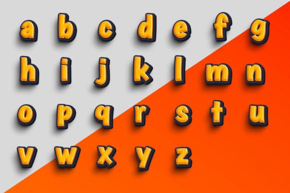 Comic Toon 3d Font - Preview 2