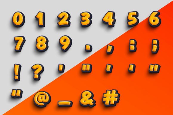 Comic Toon 3d Font - Preview 3