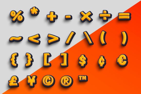 Comic Toon 3d Font - Preview 4