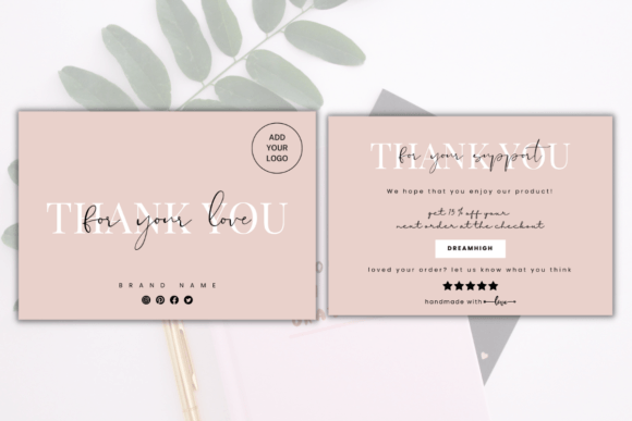 DIY Small Business Thank You Card