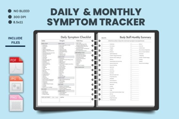 Daily & Monthly Symptoms Checklist