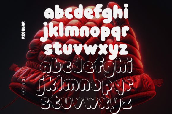 Double Bubble Font PNG with transparent background - Preview 4