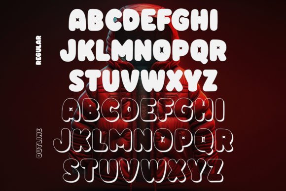 Double Bubble Font PNG with transparent background - Preview 5