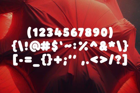 Double Bubble Font PNG with transparent background - Preview 6