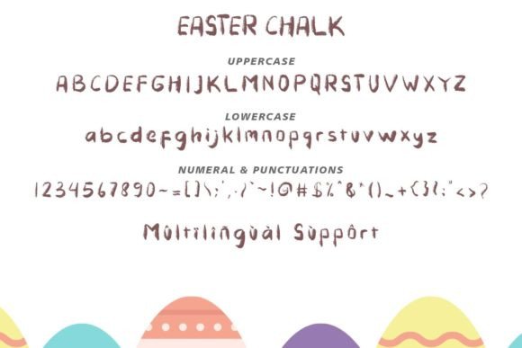 Easter Chalk Font - Preview 4
