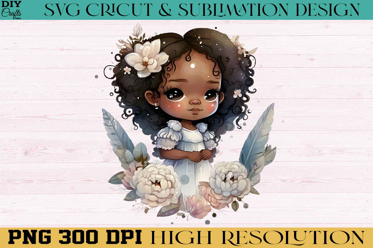 Fairy Black Girl PNG Watercolor Design Graphic by Diy Crafts Ideas ...