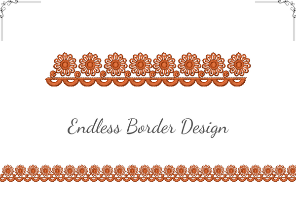 Floral Endless Border