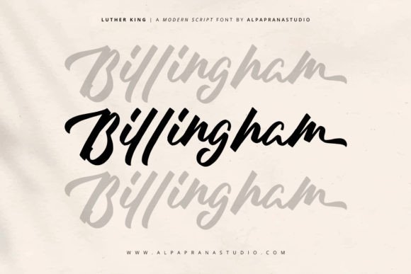 Luther King Font PNG with transparent background - Preview 2