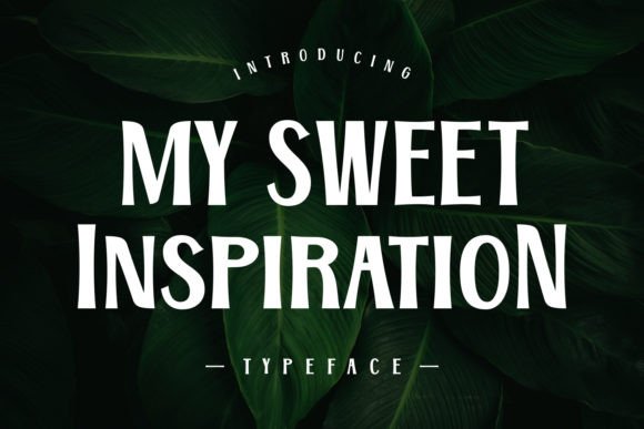 My Sweet Inspiration Display Font By Creative Fabrica Fonts